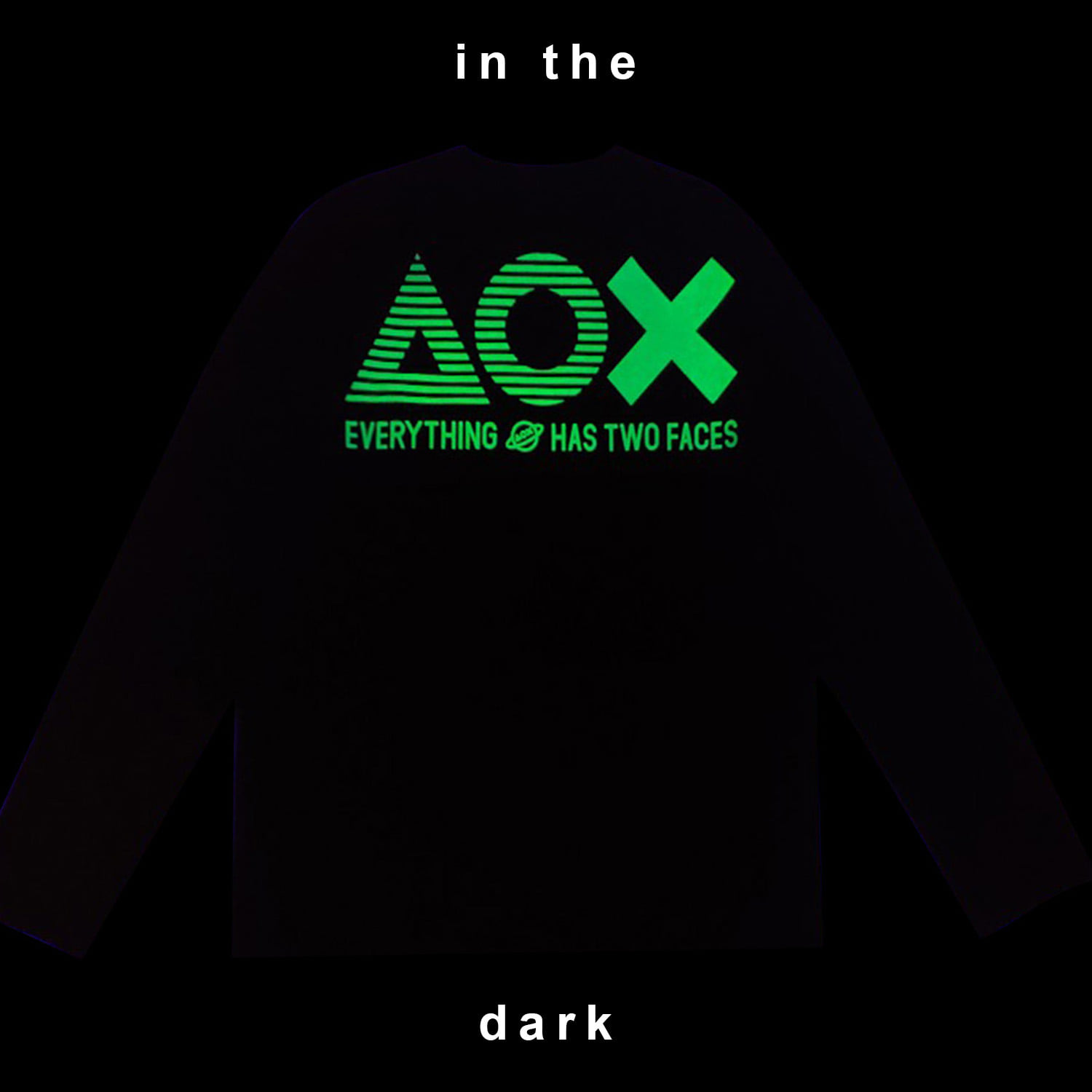 AOX big logo LS tshirt(Gray)