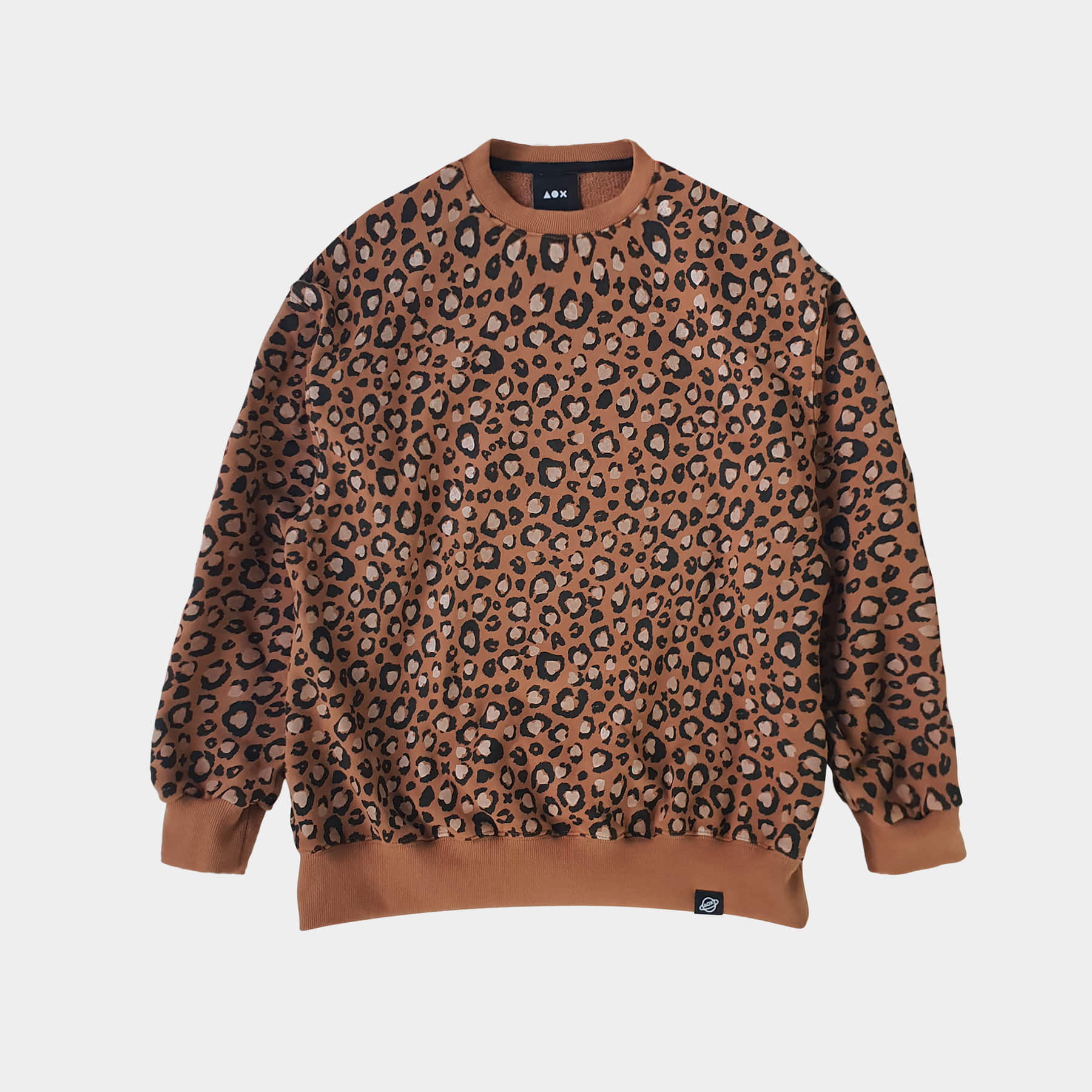 Leopard Sweatshirt (Brown) *no reflective tape