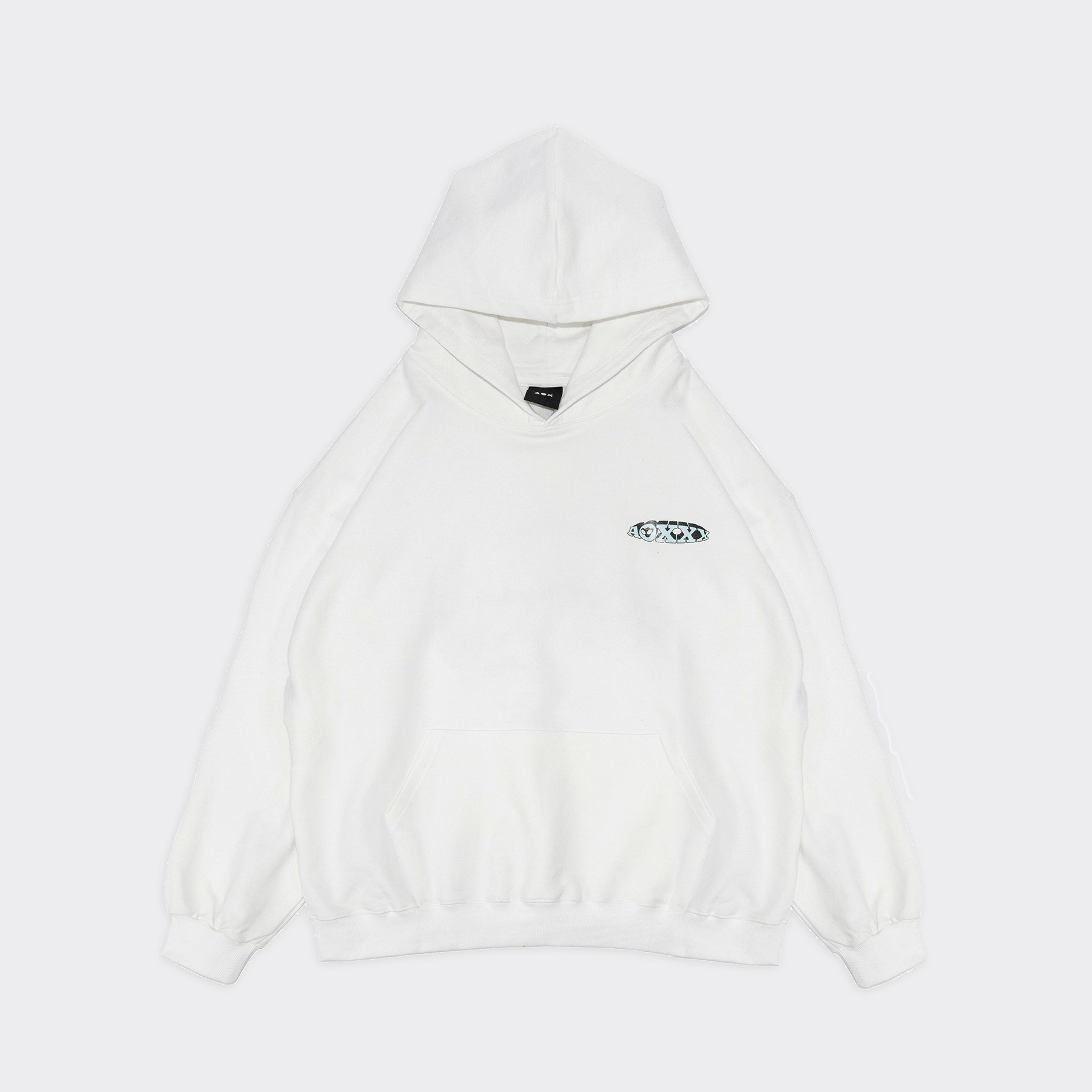 Globe Hoodie(Oversize fit) White